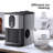 Coutertop Ice Maker,Portable Stainless Steel Ice Maker Machine 44Lbs/24H Ice Cubes With Auto Self-Cleaning-112093821