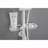 Bathroom Shower Featuring 10" Rain Showerhead, 4 Hand Shower, Adjustable Slide Bar And Soap Dish - White Brass Wall Mounted Unit With & System