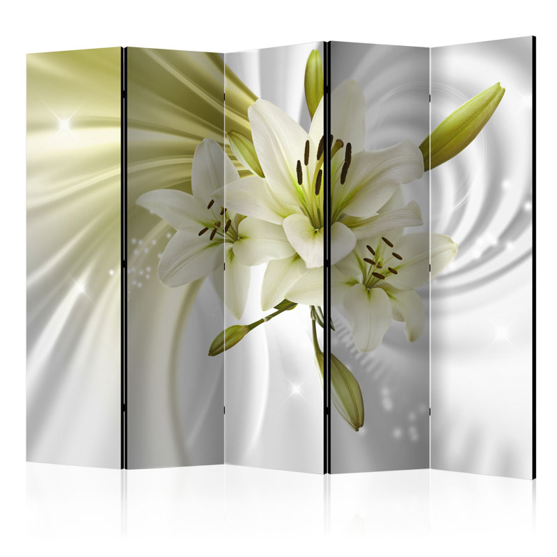 172cm H Solid Wood Folding Room Divider, 5