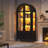 Freestanding Arch Display Cabinet with 3-Color Light Modes and Motion Sensor-1828923303