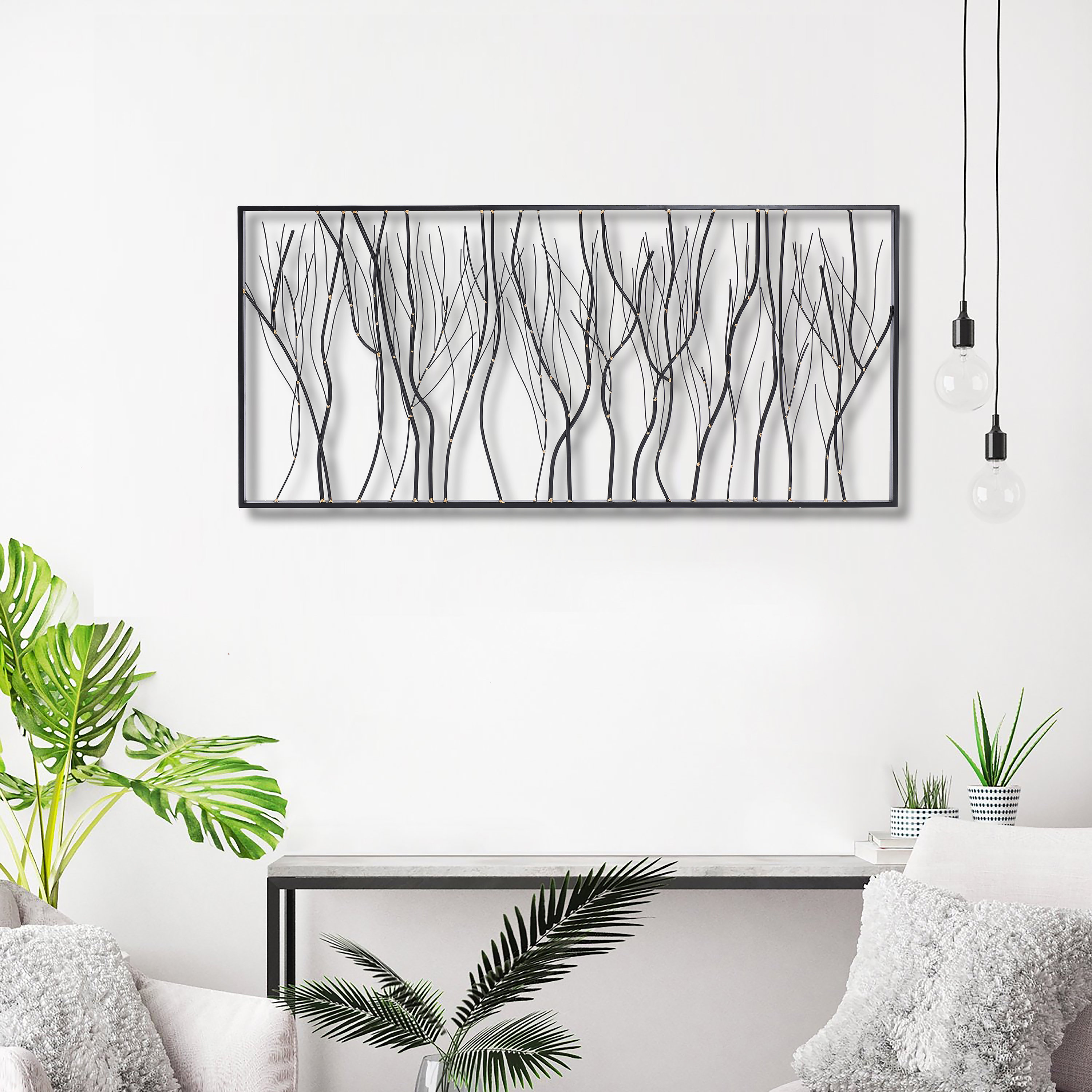 Handmade Modern Abstract Wall Decor on Metal