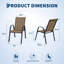Ensemble de chaises de patio 4/6, chaises de salle à manger d'extérieur empilables et respirantes-2082072597-2082072592