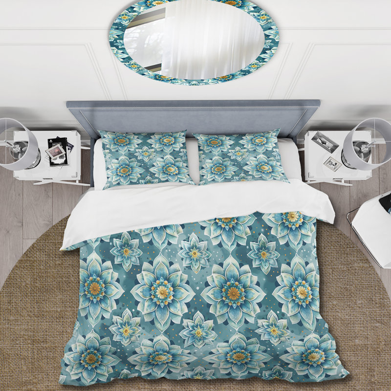 Ensemble de housse de couette Boho, Housse de couette très grand + 2 taies décorativ