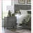 Gray 2-Drawer Nightstand – Wooden Bedroom Storage Furniture