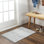 Tapis géométrique gris clair / gris / blanc Warkentin