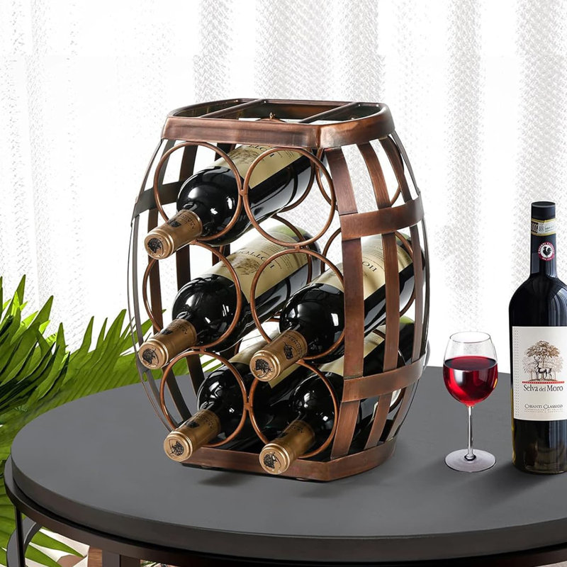 Baylum Tabletop Wine Bottle Rack Brown