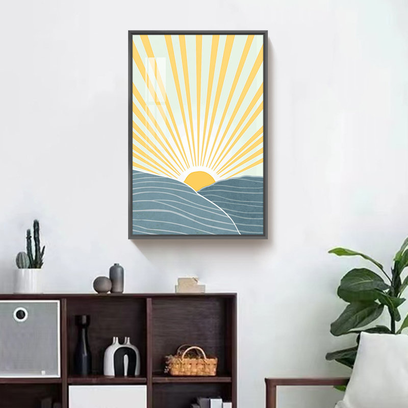 Impression sur toile Boho, Noir, L 16 po x H 24 po