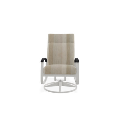 Chaise de patio pivotante avec coussins Askar