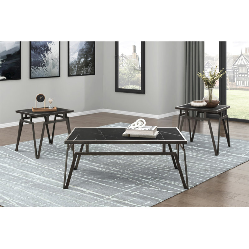 Ensemble de tables d'appoint 3 pièces Modern Modern