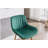 26 Inches, 2 Bar Chairs, with Chrome Foot Pads Velvet Material Bar Stool, Golden Legs Simple Bar Stool, Green-766049154-766049177