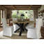 Teak Round Solid Wood Top Dining Table-1203990081