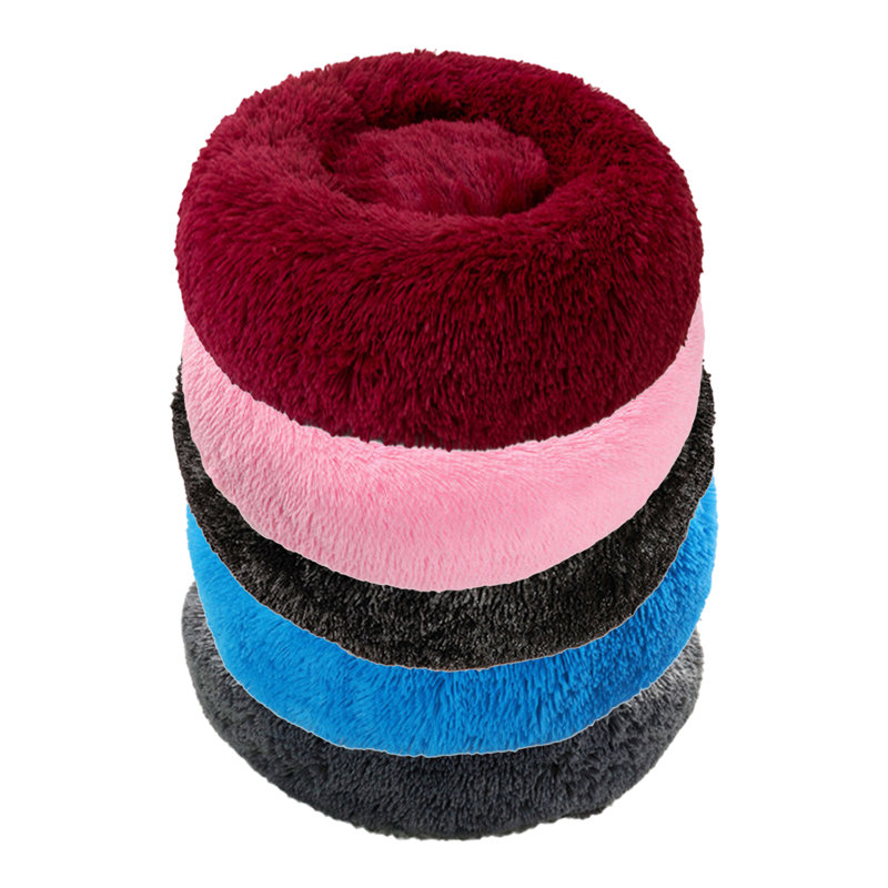 Leanne Orthopedic Nest Pet Bed, 70 W x 70 D cm, Pink