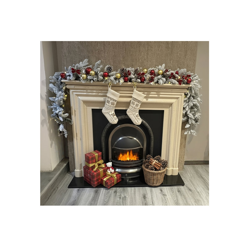 270cm Lighted Faux Garland with Lights
