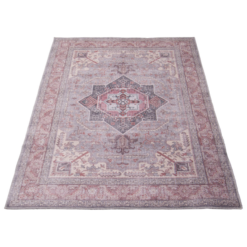 Tapis oriental à tissage plat Jaicere, Rectangle 7 pi 8 po x 10 pi
