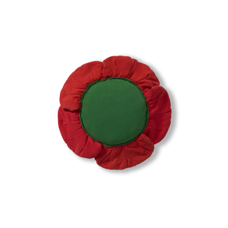 Floor Cushion Red Poppy
