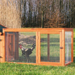 TRIXIE Chicken Outdoor Run with Covered Top, Extension for TRIXIE Chicken Coops