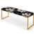 Mystic Aura White And Gold Floral Delight
