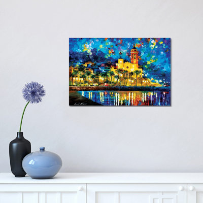 Spain, Sitges by Leonid Afremov - Wrapped Canvas Painting