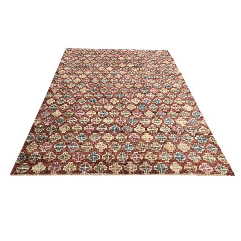 Tapis rouge rouille Iniguez