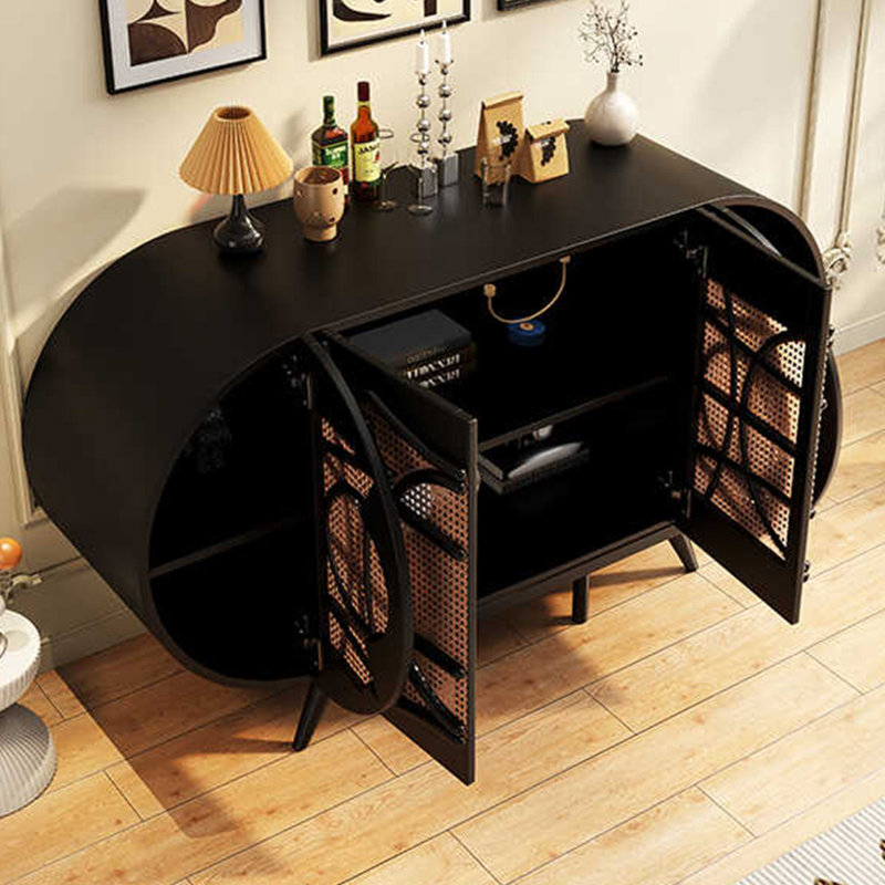 Buffet décoratif style français, Noir