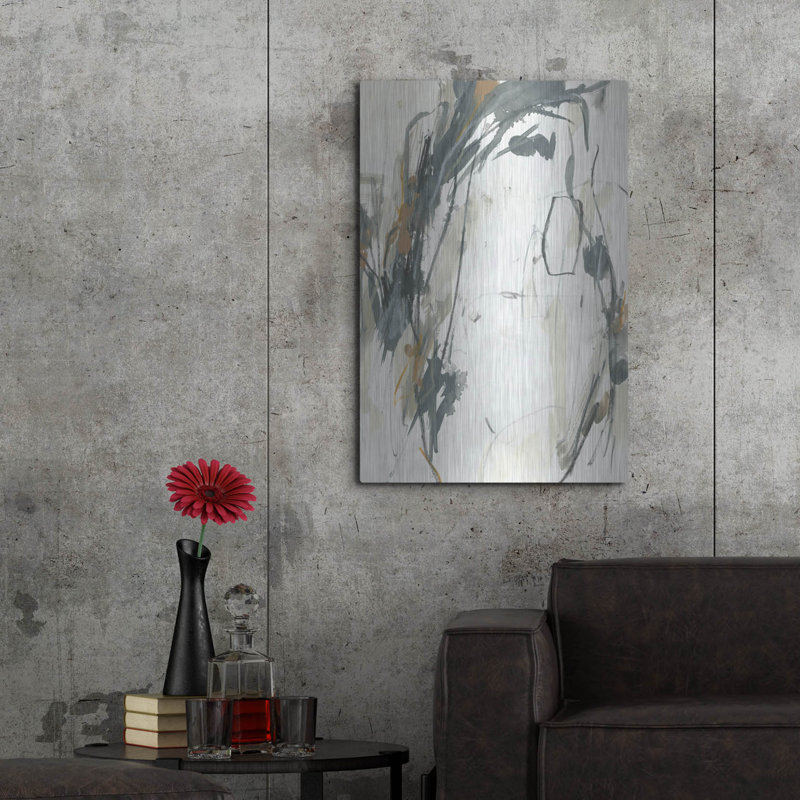 Art mural en métal luxueux «Tattered Tempest 1» par June Erica Vess, 24 po x 36 po, H 36 po x l 24 po