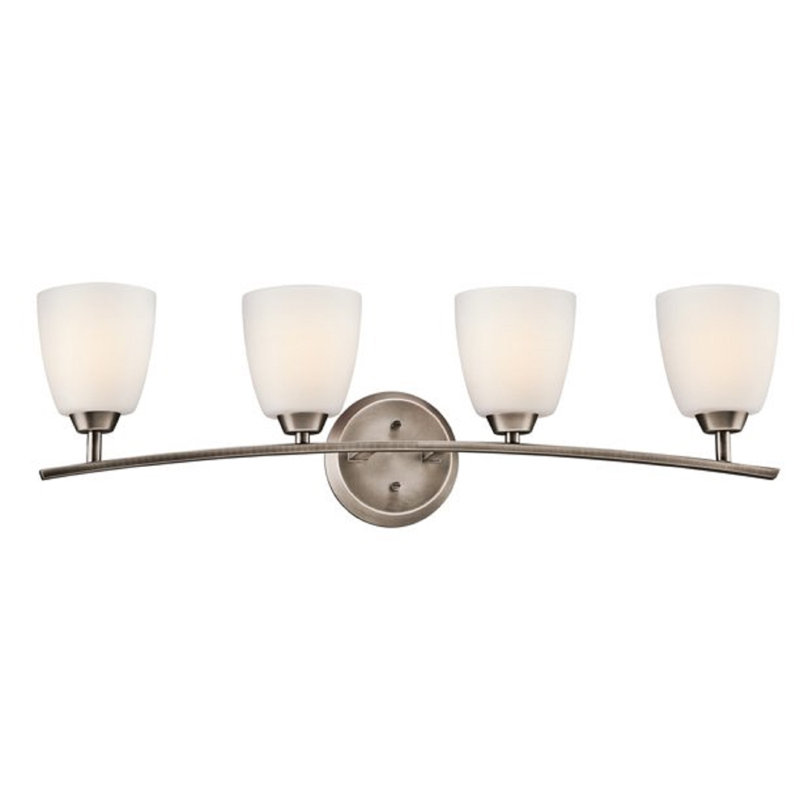 Kichler 45361BPT Granby Bath 4-Light, Brushed Pewter