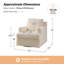 Fauteuil à bascule pivotant avec housse en duvet Isadoro-370770102