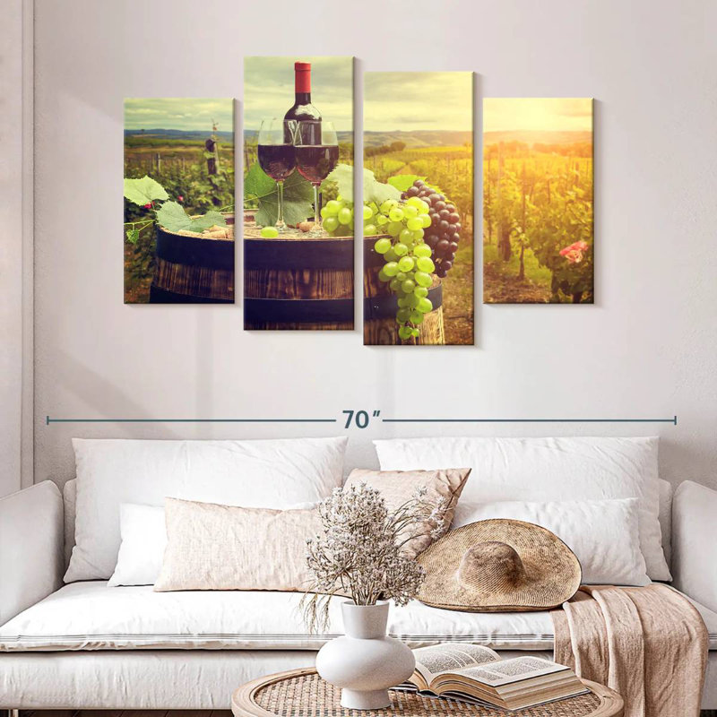 Yarlin Tuscan Vineyard Wine, 32'' H x 52'' W