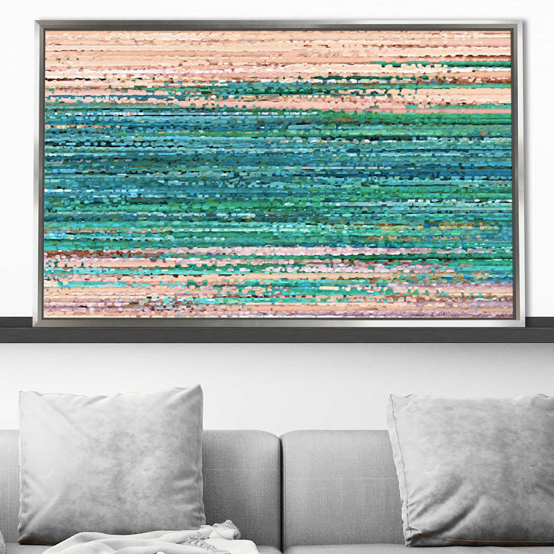 «Psalm 46:10 Be Still (Horizontal)» par Mark Lawrence - impression, Cadre flottant argent, H 31,5 po x l 51,5 po x P 2 po