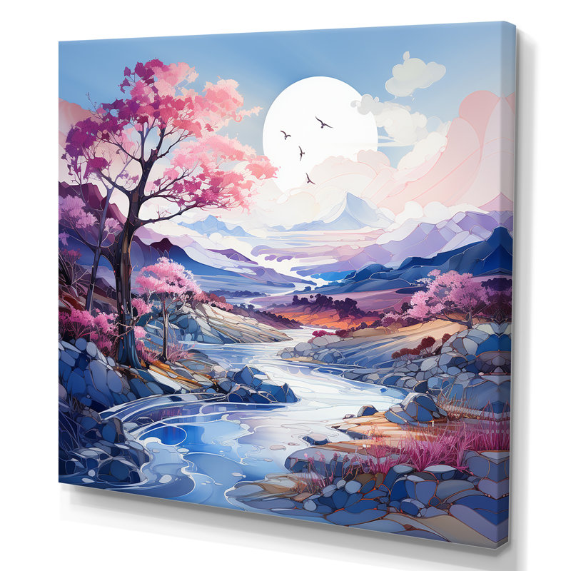 Impression sur toile Mountain Charm Fantasy II, Toile tendue, H 24 po x l 24 po x P 1 po