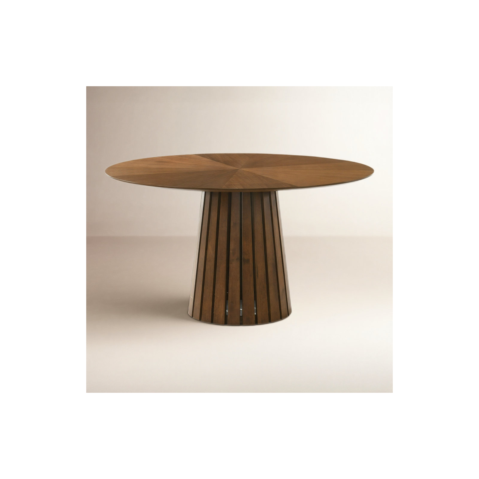 Greco 54'' Round Dining Table, Walnut