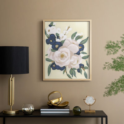 Garden Party Bouquet II Framed Print - Solid Wood