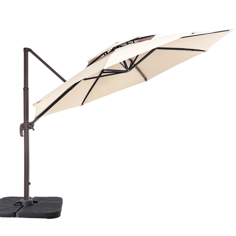 Germar 108'' Cantilever Umbrella, Beige
