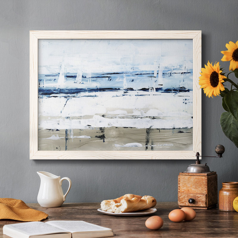 Sea Gaze II, reproduction d'art sur toile, Blanc, H 18 po x l 26 po x P 1,5 po