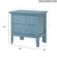 Teal Elegance Nightstand With Drawers-1358446385