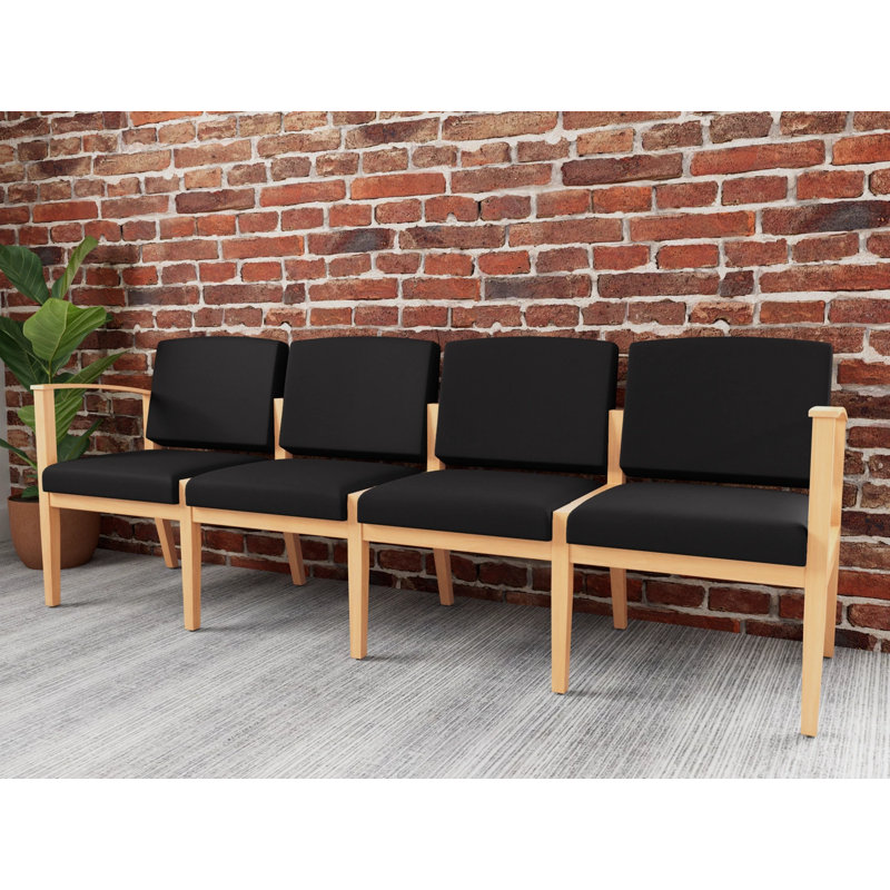 Table de bout en bois Amherst, Visite libre noire, Naturel