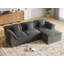 Canapé modulaire Boneless de 112 po avec repose-pieds Cloud, aucun assemblage requis-1943774610-1941423377