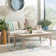 Table basse d'extérieur en bois massif d'acacia Amina