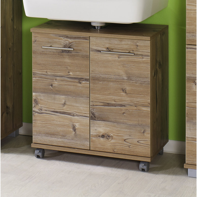 Isola 59.8cm Single Bathroom Vanity Base Only, Beige