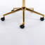 Chaise de bureau, chaise de bureau en poils de lapin artificiel avec base en métal, chaise de bureau pivotante réglable, chaise de coiffeuse-1917518615