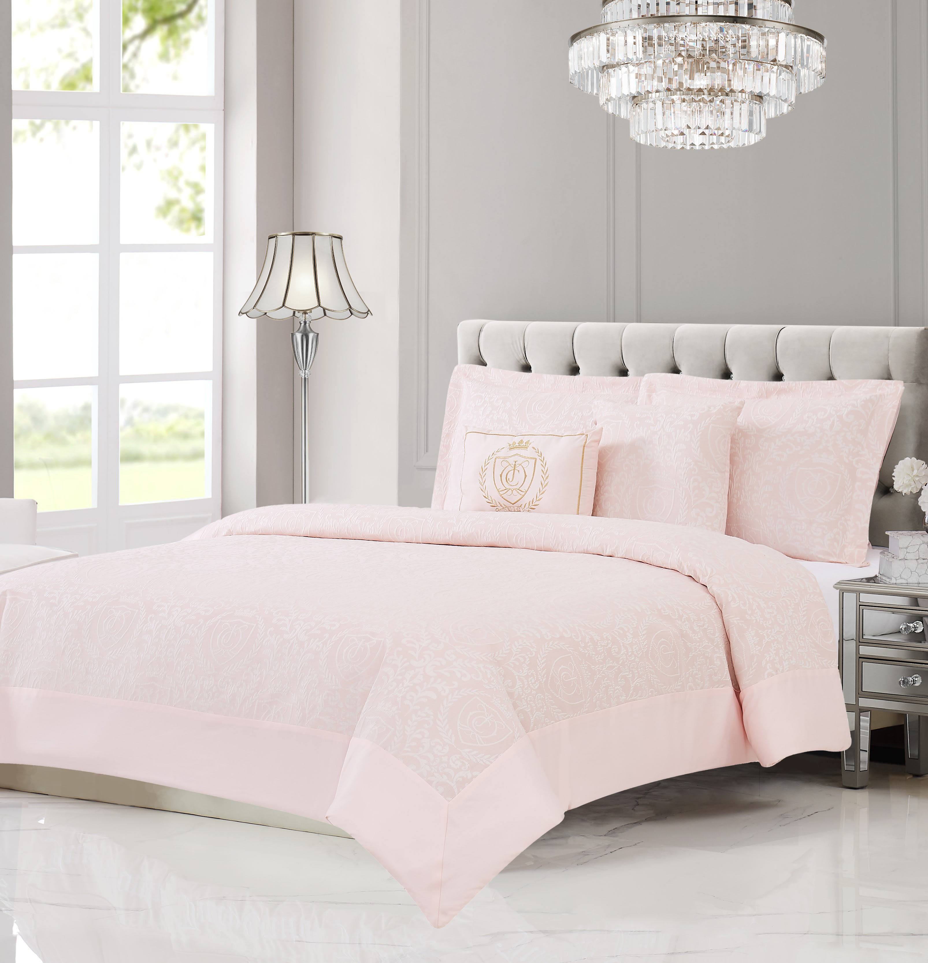 JUICY COUTURE Shaggy 3-Piece Microfiber Faux Fur Comforter Set