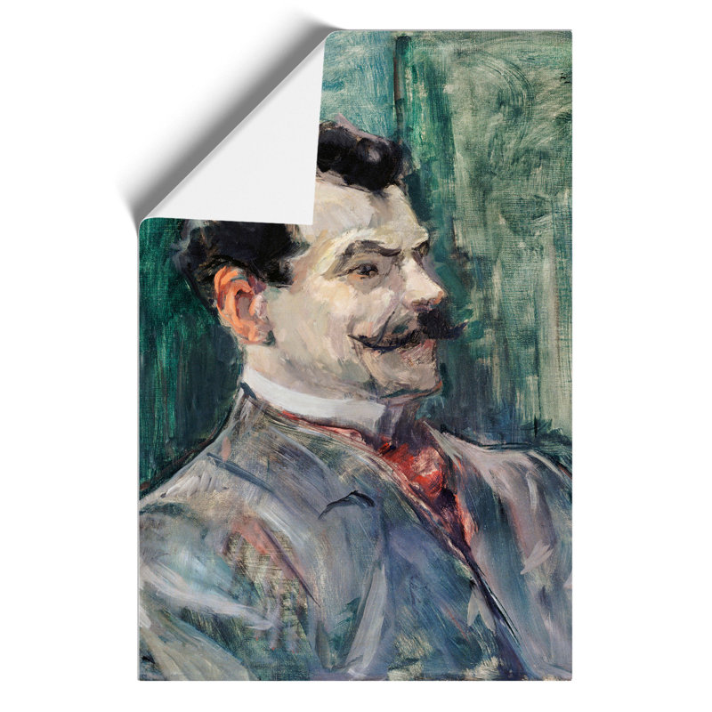 Portrait Of Andre Rivoire by Henri De Toulouse-Lautrec - No Frame Painting, 59cm H x 42cm W x 0.1cm D