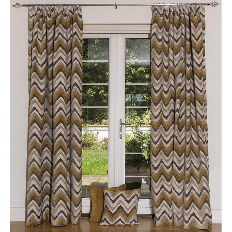 Cynthia Blackout Curtain Pair, 228 W x 137 D cm