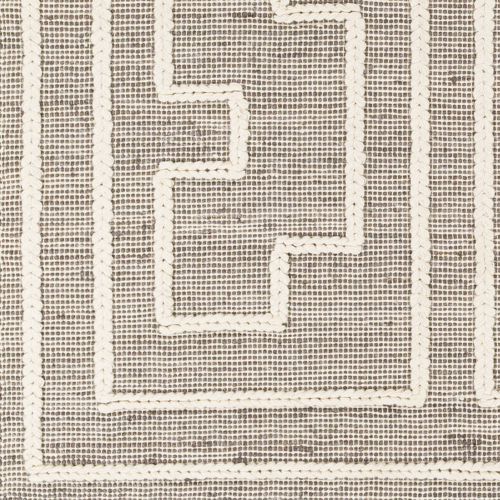 Rodriguez Hand-Woven Geometric Jute Rug, Rectangle 2' x 3'