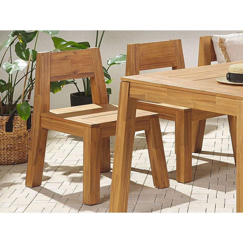 Belisma Patio Dining Side Chair with Cushion
