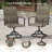 6-Person Patio Dining Set With Swivel Chairs-23865024