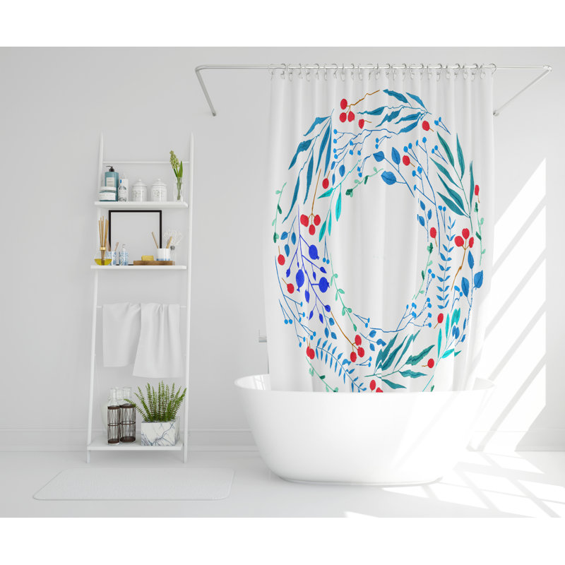 Checkers Polyester Shower Curtain, 168cm H x 168cm W