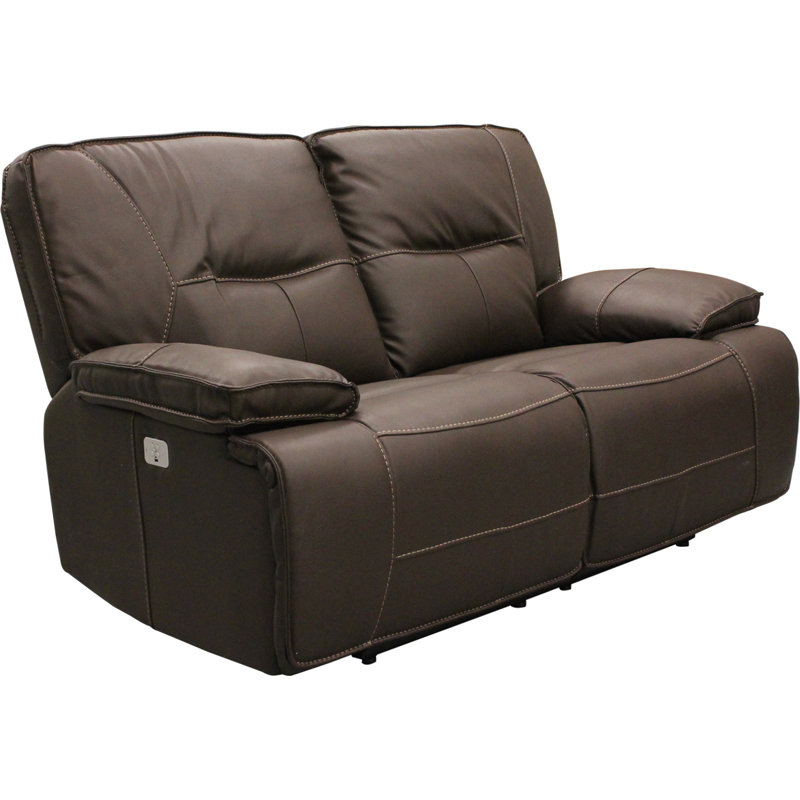 Pomona 65" Pillow Top Arm Power Reclining Loveseat, Chocolate