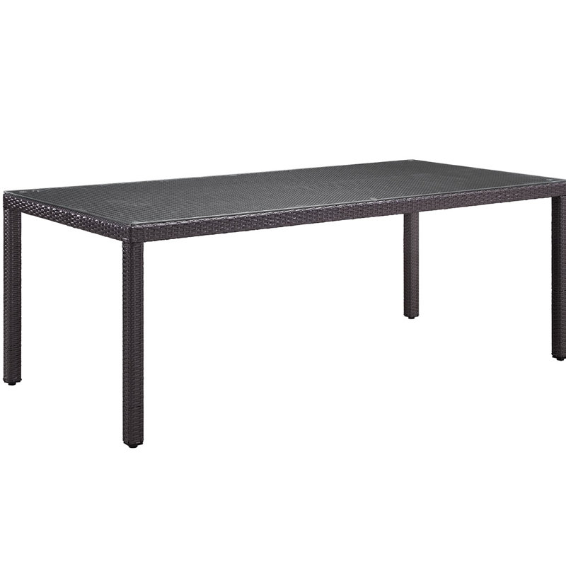 Modway Sojourn 7 Piece Dining Set, 29.5" H x 114" W x 39.5" D, Peridot