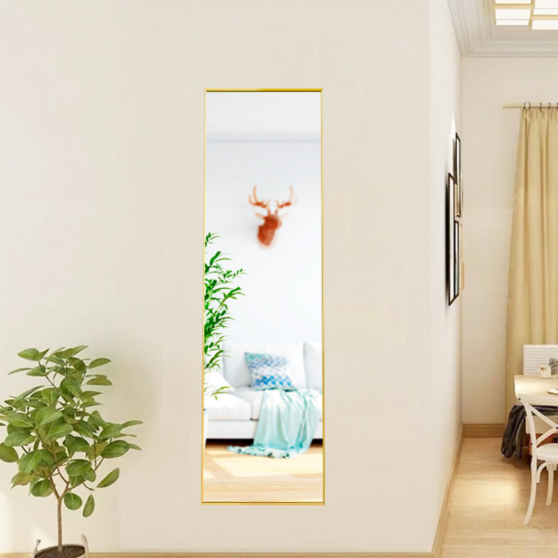 Tahmin Metal Flat Mirror, Gold, 150cm x 40cm